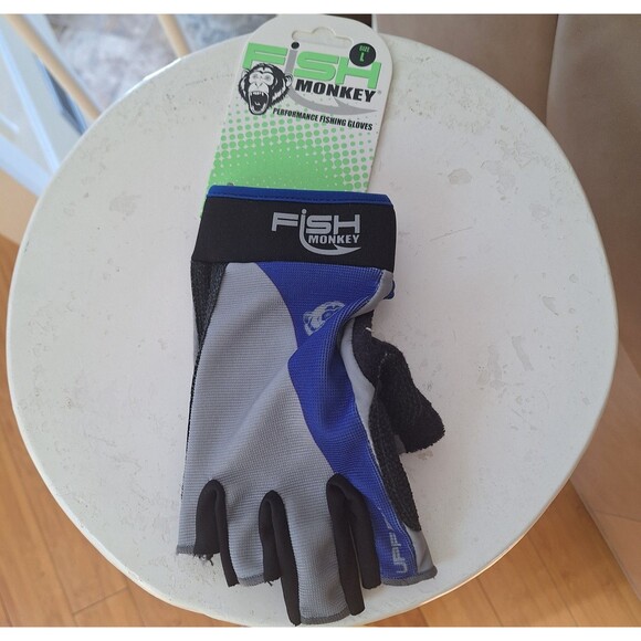 Fish Monkey THE CRUSHER ROYAL Performance Fishing Glove UPF 50+ ONE GLOVE size L - Picture 1 of 7